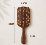 Sandalwood Cushion Hair Brush – Anti-Static Scalp Massage Comb for Women – Wooden Paddle Brush for Detangling & Relaxation – Factory Direct Wholesale