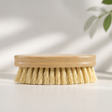 Double Color Oval Vegetable Brush – Wooden Produce Cleaning Scrubber for Fruit