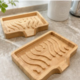 Natural Bamboo Soap Dish Holder – Handcrafted Wooden Soap Tray with Drainage for Bathroom & Kitchen – Custom Logo Available – Factory Direct Wholesale