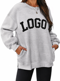 Custom Oversized Long Sleeve Top with Pockets – Personalized Logo & Design