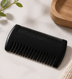 Double-Sided Peach Wood Comb Fine Tooth Dense Comb Beard Mustache Grooming Brush