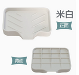 Silicone Sloped Soap Dish Holder – No-Drilling Drainage Storage Tray – Non-Slip Anti-Skid Soap Box – Easy Drain Tray