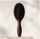 Boar Bristle Hair Brush Women Home Narrow Tooth Cushion Air Cushion Detangling Brush Durable Wooden Comb Gift Box Set