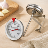 Food Grade Probe Thermometer – 0–300°C Dial Display, Stainless Steel Frying Thermometer