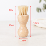Gourd-Shaped Horsehair Leather Care Brush – Polishing, Oiling & Cleaning Tool for Shoes, Bags and Leather Goods