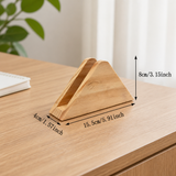 Premium Solid Wood Triangle Tissue Box Cover | Vertical Napkin Holder for Restaurant & Home Decor