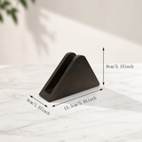 Premium Solid Wood Triangle Tissue Box Cover | Vertical Napkin Holder for Restaurant & Home Decor