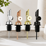 Stainless Steel Automatic Flip-Top Oil Spout | Olive Oil Dispenser Cap for Kitchen & Cocktail Bottles