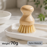 Natural Wooden Dish Brush | Sisal & Coir Scrubbing Brush for Pots