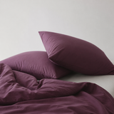 Washed Pure Linen 4-Piece Fitted Sheet Bedding Set – Nordic Style Solid Color