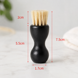 Gourd-Shaped Horsehair Leather Care Brush – Polishing, Oiling & Cleaning Tool for Shoes, Bags and Leather Goods