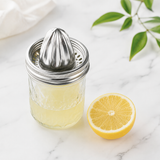 Manual Citrus Juicer – 304 Stainless Steel Lemon & Orange Press, Handheld Squeezer for Fresh Juice