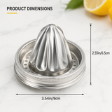 Manual Citrus Juicer – 304 Stainless Steel Lemon & Orange Press, Handheld Squeezer for Fresh Juice