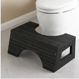 Bamboo Toilet Stool – 2-in-1 Foot Stool for Adults, Kids & Pregnant Women, Bathroom Squat Stool for Constipation Relief