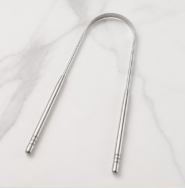 304 Stainless Steel Tongue Cleaner – Bad Breath Remover, Tongue Scraper for Oral Hygiene