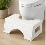 Bamboo Toilet Stool – 2-in-1 Foot Stool for Adults, Kids & Pregnant Women, Bathroom Squat Stool for Constipation Relief