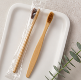 Disposable Bamboo Toothbrush – Eco-Friendly Soft Bristle Travel Toothbrush for Hotels, B&Bs, Guest Houses & Home Use