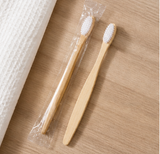 Disposable Bamboo Toothbrush – Eco-Friendly Soft Bristle Travel Toothbrush for Hotels, B&Bs, Guest Houses & Home Use