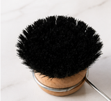 Beech Wood Long Handle Kitchen Brush Pan Scrubber Stove Cleaning Brush Dish Washing Brush Stainless Steel Handle