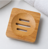 Bamboo Soap Dish Bathroom Moisture-Proof Draining Soap Holder Natural Wooden Soap Tray