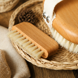 Solid Wood Pure Bristle Nail Brush Gap Cleaning Tool Hand Washing Nail Brush Surface Cleaner Stain Remover Manicure Brush