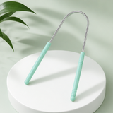 U-Shaped Tongue Scraper Stainless Steel Oral Cleaner Tongue Brush Bad Breath Remover