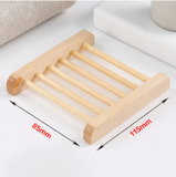 Wooden Soap Dish Holder Handmade Soap Storage Rack Drainage Natural Bamboo Soap Box for Bathroom Shower Countertop