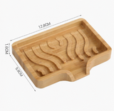 Natural Bamboo Soap Dish Holder – Handcrafted Wooden Soap Tray with Drainage for Bathroom & Kitchen – Custom Logo Available – Factory Direct Wholesale