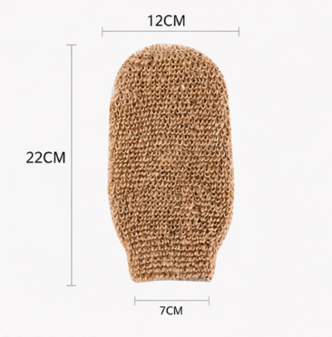 Jute Body Scrub Glove Exfoliating Washcloth Deep Cleansing Bath Mitt Skin Massage Strong Dirt Removal