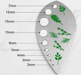 Multi-Function Stainless Steel Herb Stripper with Hole Herb Leaf Remover Kitchen Tool