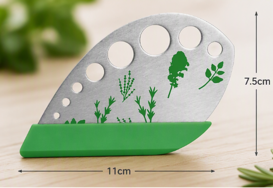 Multi-Function Stainless Steel Herb Stripper with Hole Herb Leaf Remover Kitchen Tool