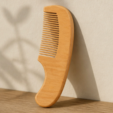 Infant Wooden Hair Brush & Fine-Tooth Comb Set – Soft Natural Bristle, Beech Wood