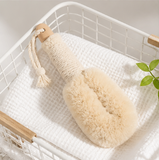 Natural Sisal Bath Brush Wooden Handle Shower Washing Durable Cleaning Brush Body Massage Scrubber Sisal Bath Brush