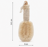 Natural Sisal Bath Brush Wooden Handle Shower Washing Durable Cleaning Brush Body Massage Scrubber Sisal Bath Brush