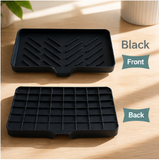 Silicone Sloped Soap Dish Holder – No-Drilling Drainage Storage Tray – Non-Slip Anti-Skid Soap Box – Easy Drain Tray