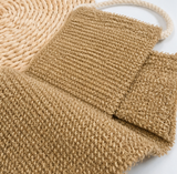 Natural Jute Hemp Bath Scrub Towel Body Exfoliating Washcloth Back Scrubber Dead Skin Remover