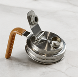 Stainless Steel Cold Brew Coffee Pot Lid with Handle Replacement Top Cover for French Press / Iced Coffee Maker