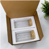 Borosilicate Glass Cup High Borosilicate Straw Cup Ins Transparent Cold Drink Cup For Cola Juice Milk Tea