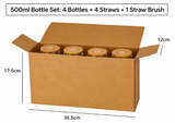 Borosilicate Glass Cup High Borosilicate Straw Cup Ins Transparent Cold Drink Cup For Cola Juice Milk Tea